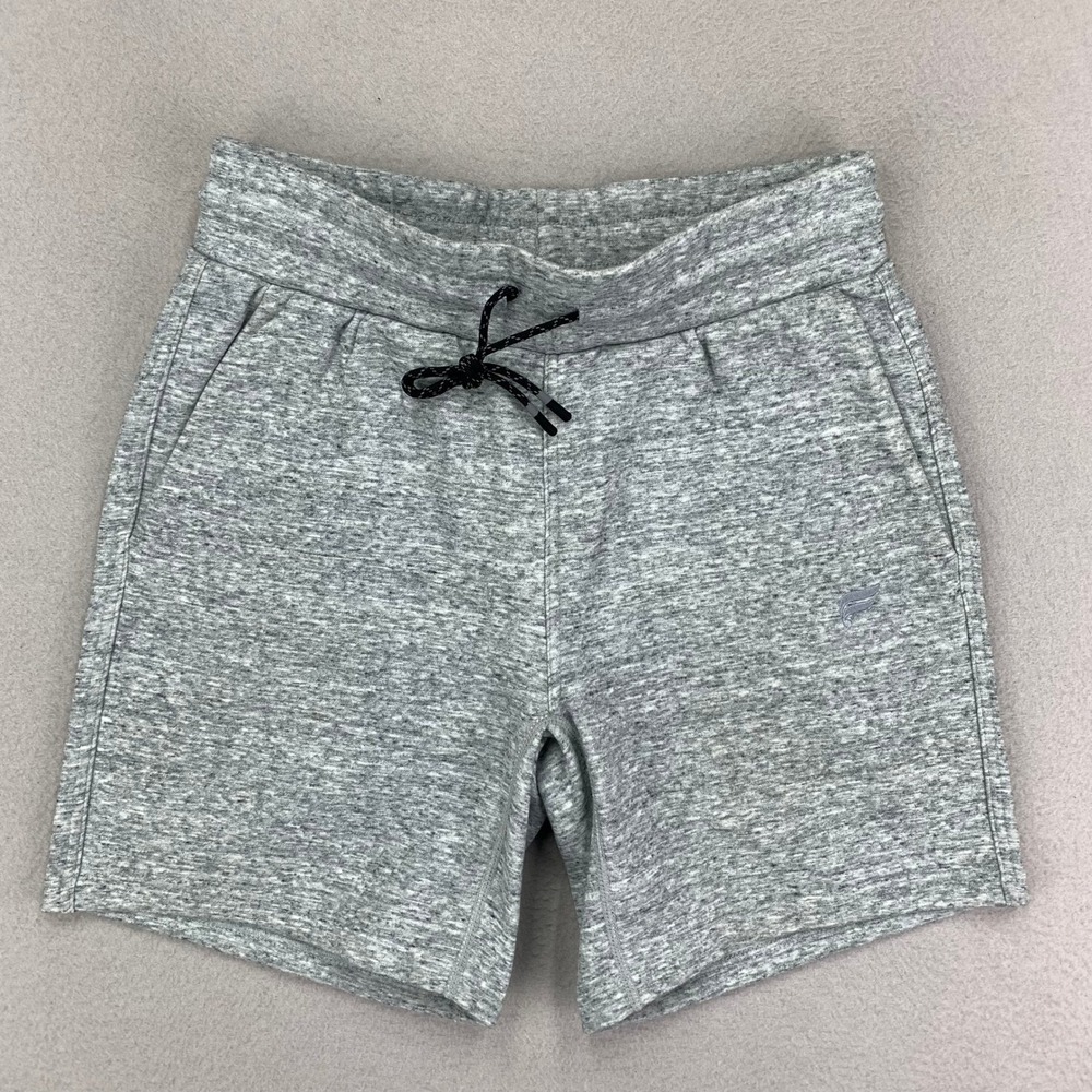Fabletics Year Round Terry Shorts Mens Small‎ Grey Heather Fleece Gym Athletic